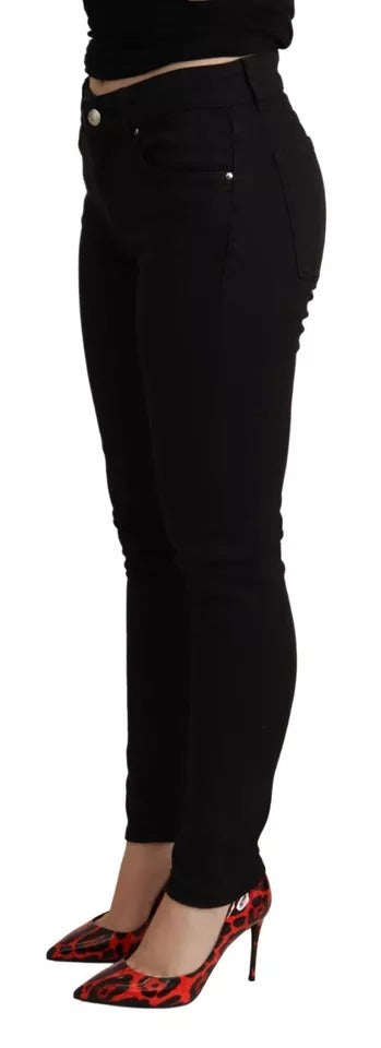 Dolce & Gabbana Schwarze Skinny-Jeans aus Baumwoll-Stretch