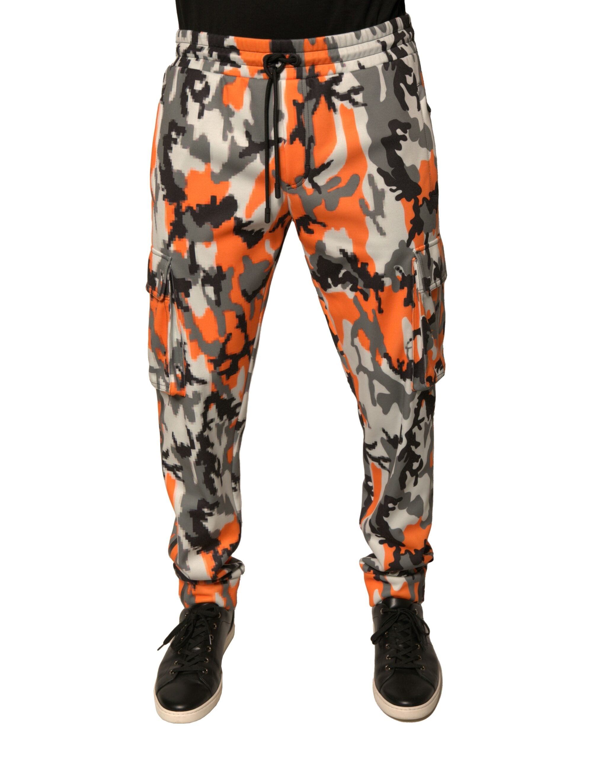 Dolce & Gabbana Mehrfarbige Camouflage Cargo-Jogging-Hose