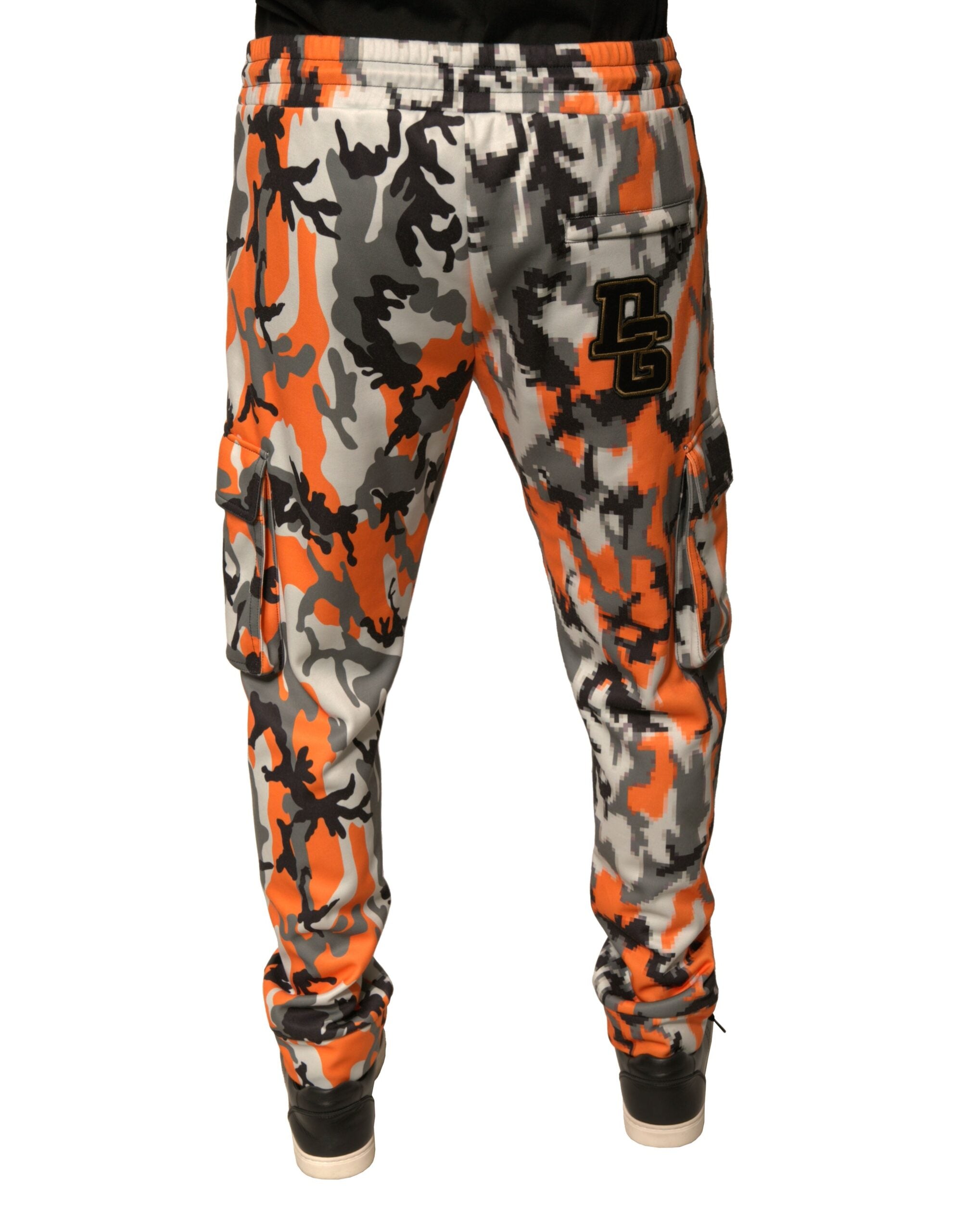 Dolce & Gabbana Mehrfarbige Camouflage Cargo-Jogging-Hose