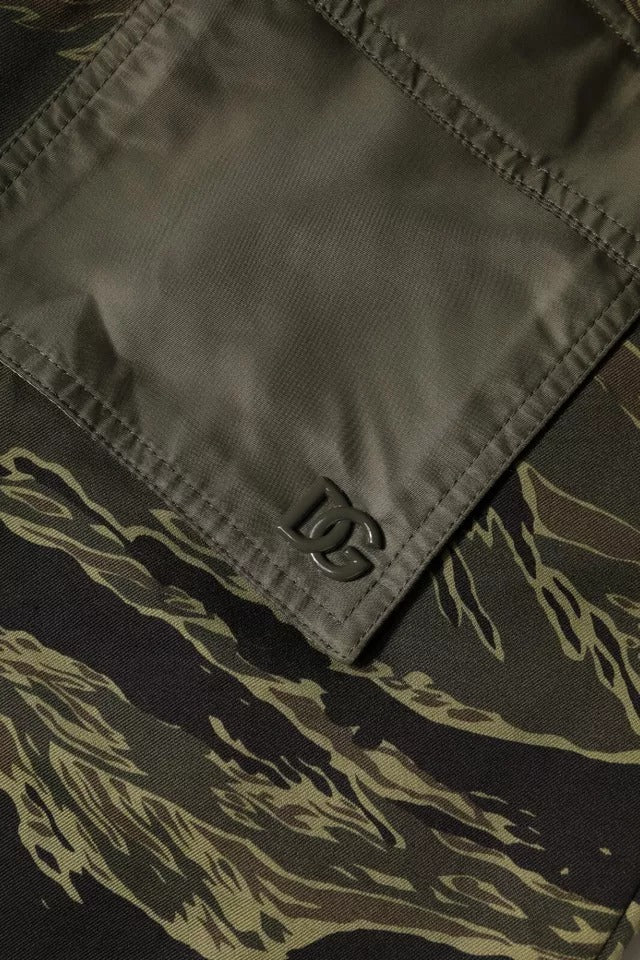 Dolce & Gabbana Grüne Baumwoll-Jogger-Cargo-Hose