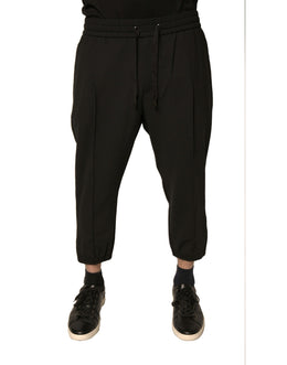 Dolce & Gabbana Schwarze Woll-Jogginghose Jogginghose