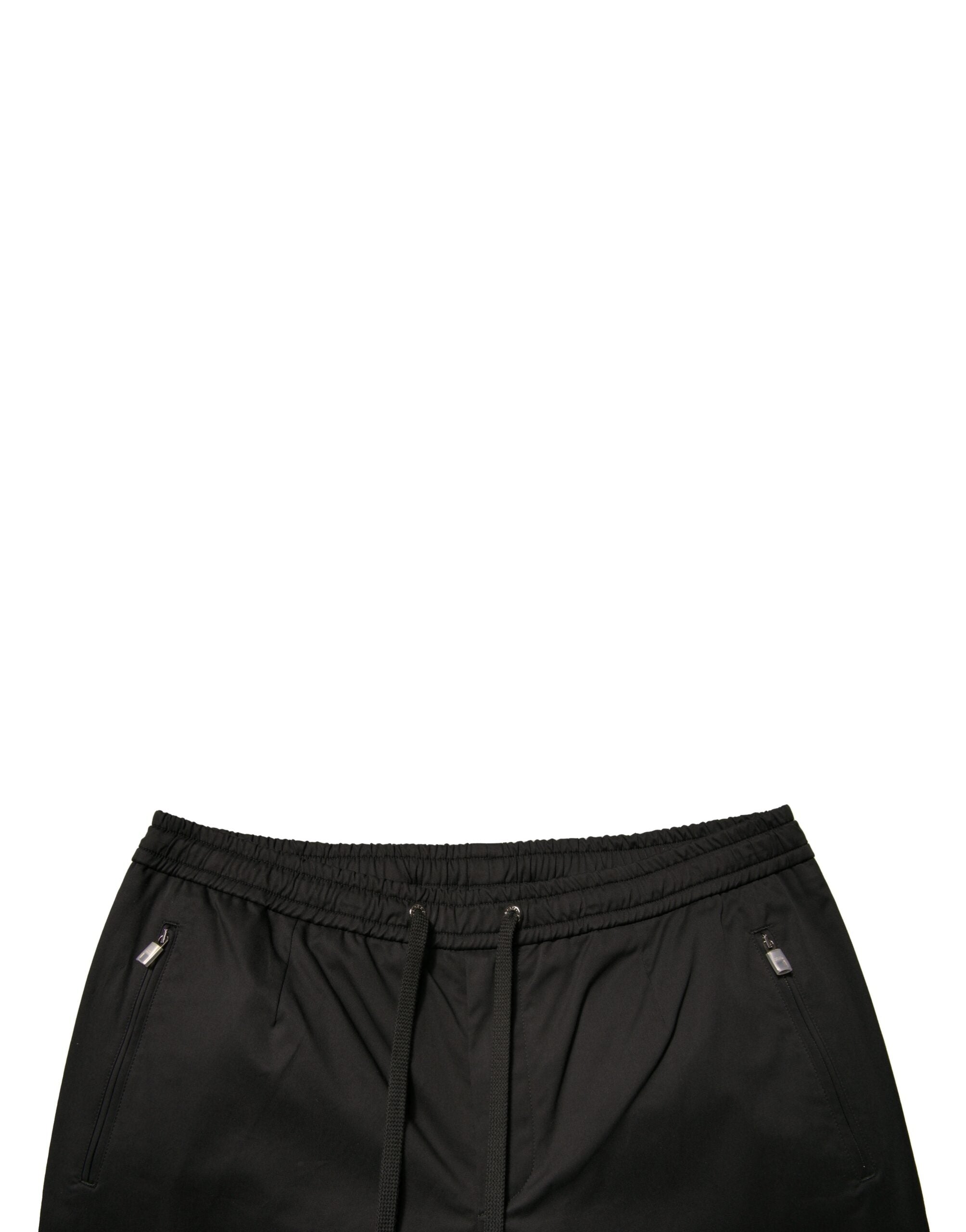 Dolce & Gabbana Schwarze Baumwoll-Stretch-Jogger-Sweatpants Hose