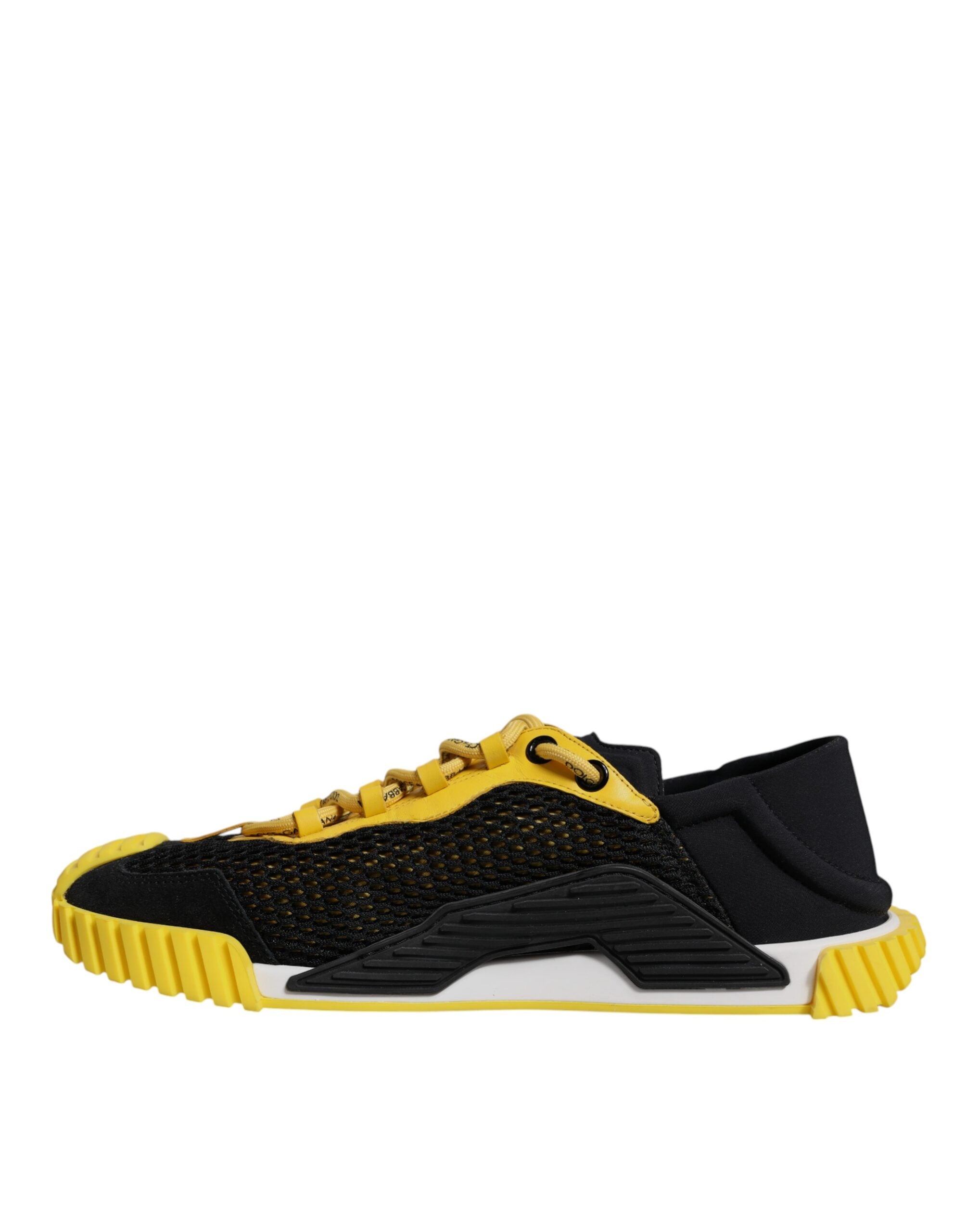 Dolce & Gabbana Schwarz Gelb Low Top NS1 Turnschuhe Schuhe