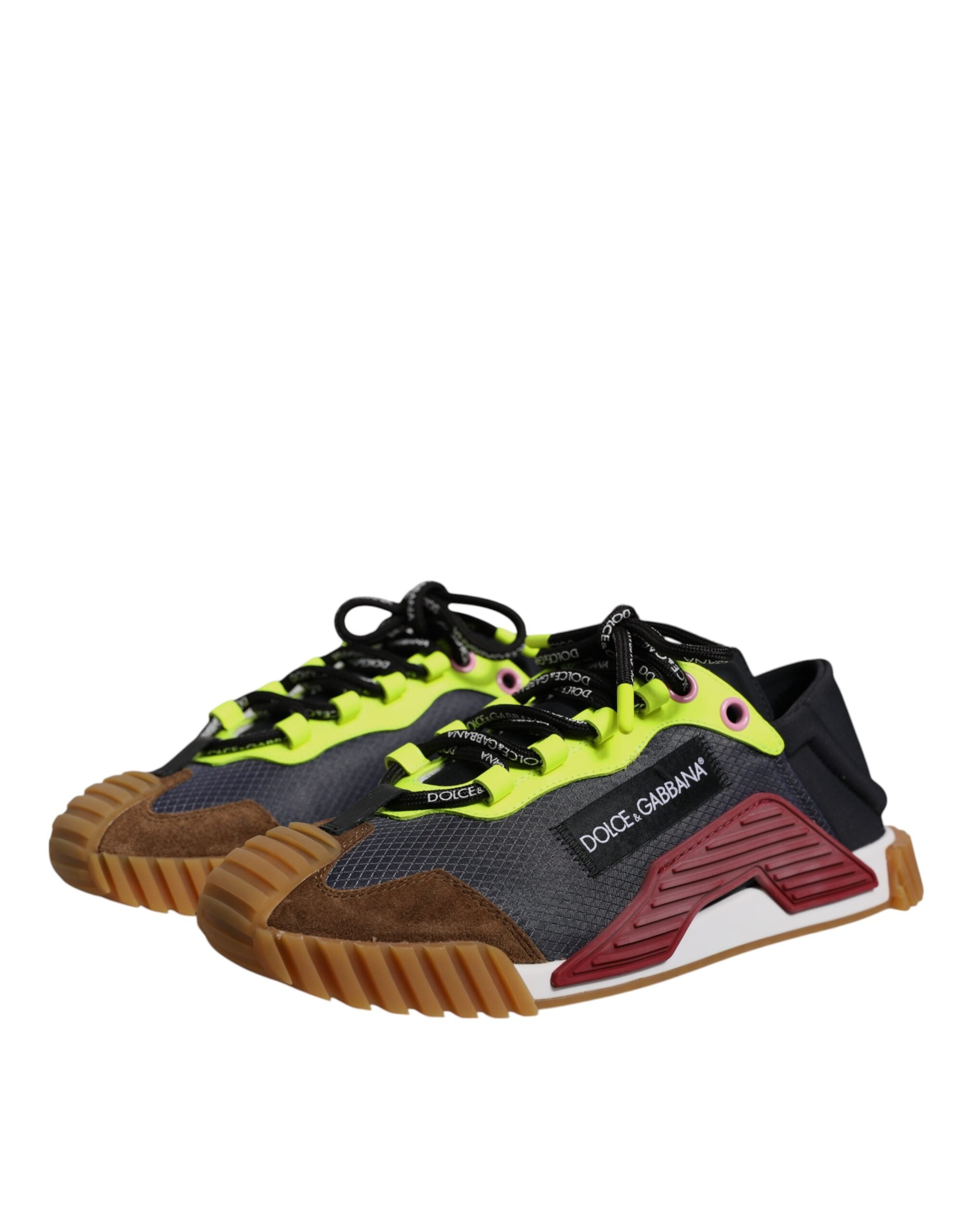 Dolce & Gabbana Multicolor Nylon Low Top NS1 Turnschuhe Schuhe