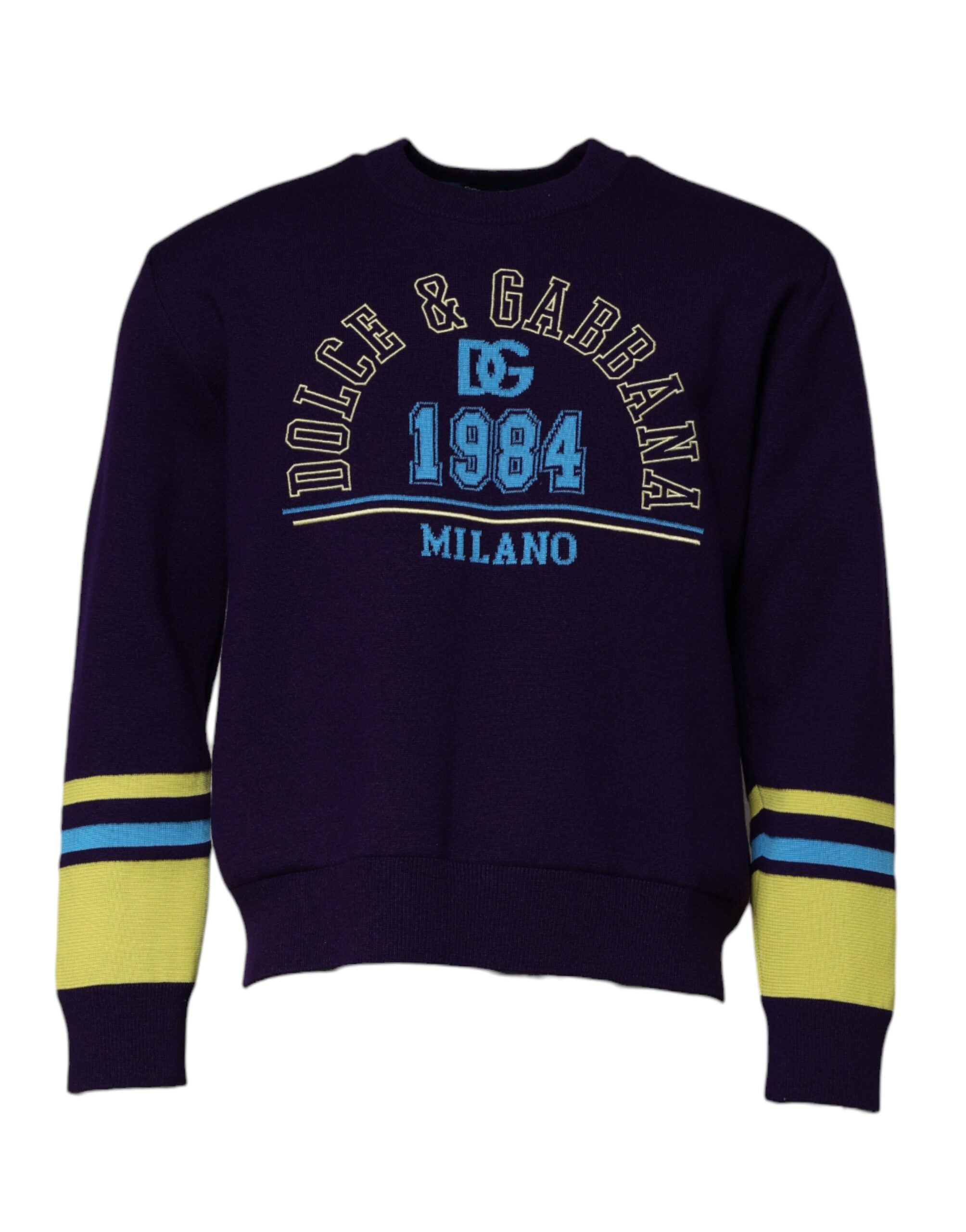Dolce & Gabbana Blauer 1984 Milano Rundhals-Sweatshirt