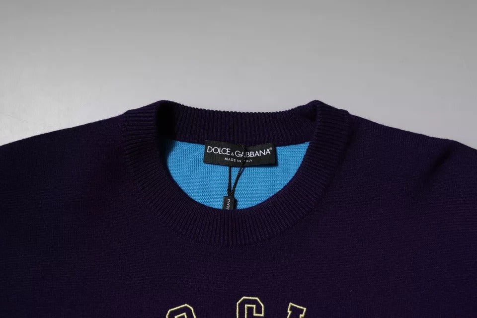 Dolce & Gabbana Blauer 1984 Milano Rundhals-Sweatshirt