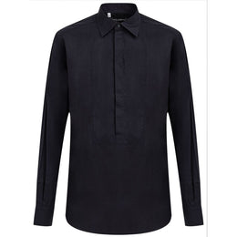 Dolce & Gabbana Dunkelblaues Baumwoll-Hemd