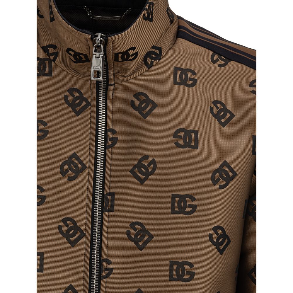 Dolce & Gabbana Polyester-Jacke in Bronze