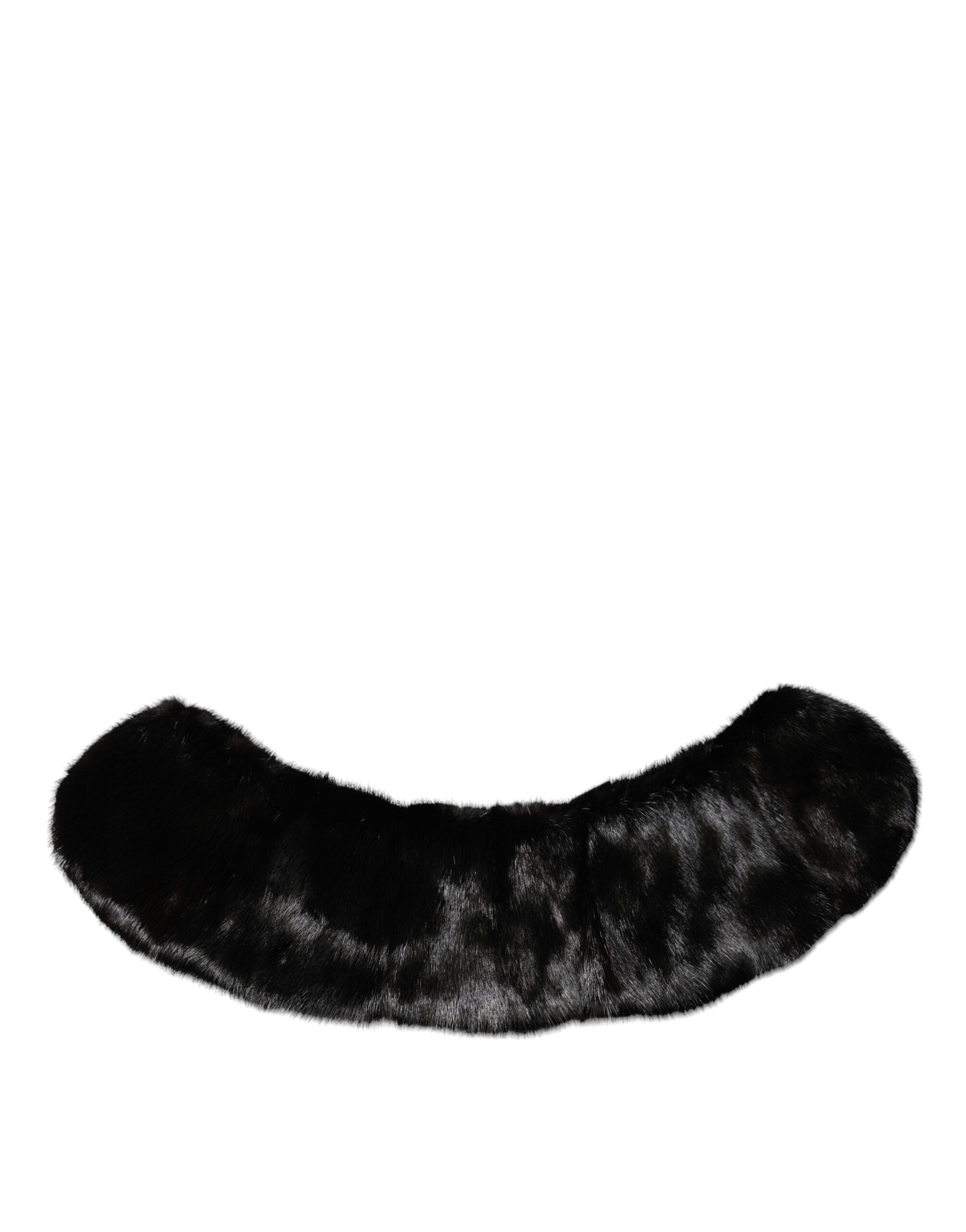 Dolce & Gabbana Schwarzer Pelzschal Hals Wrap Cover Kragenschal