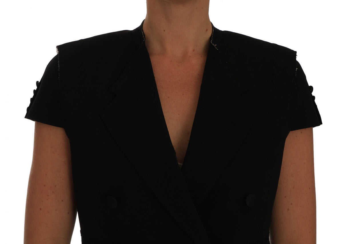 Dolce & Gabbana Schwarze Kurzblazer-Jacke