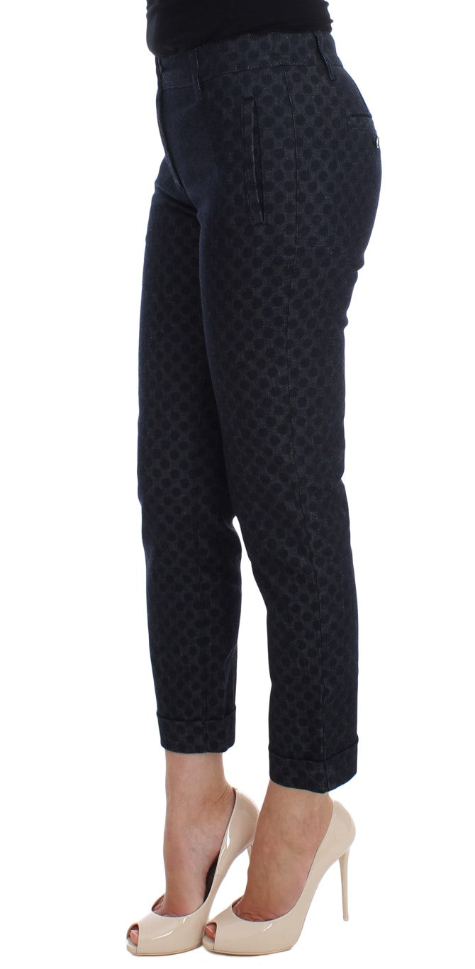 Dolce & Gabbana Gepunktete schmale Caprihose