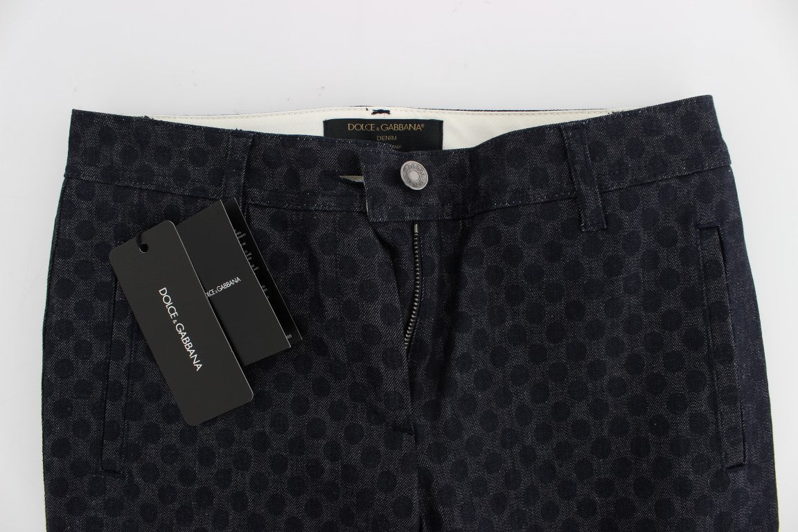 Dolce & Gabbana Gepunktete schmale Caprihose