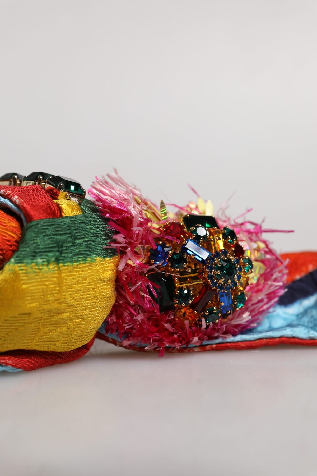 Dolce & Gabbana Multicolor Floral Crystal verschönert Diadem Stirnband