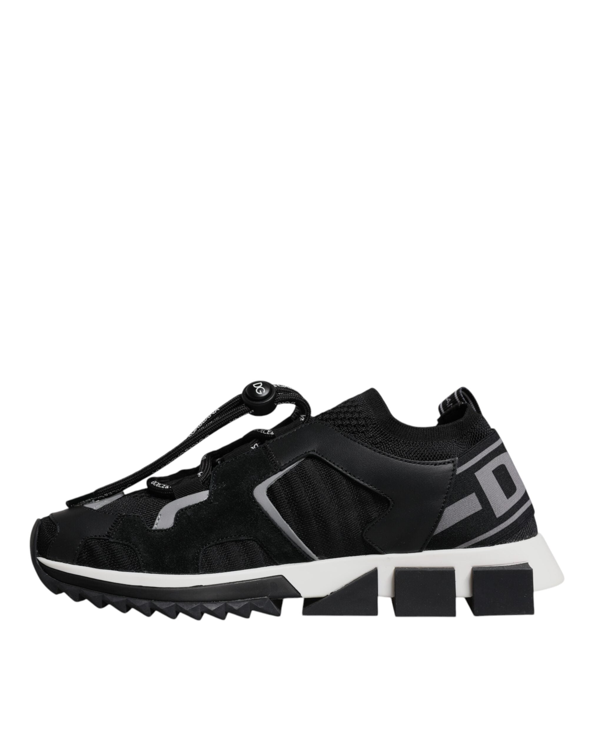 Dolce & Gabbana Schwarze Sorrento-Trekking-Sneakers aus Mesh