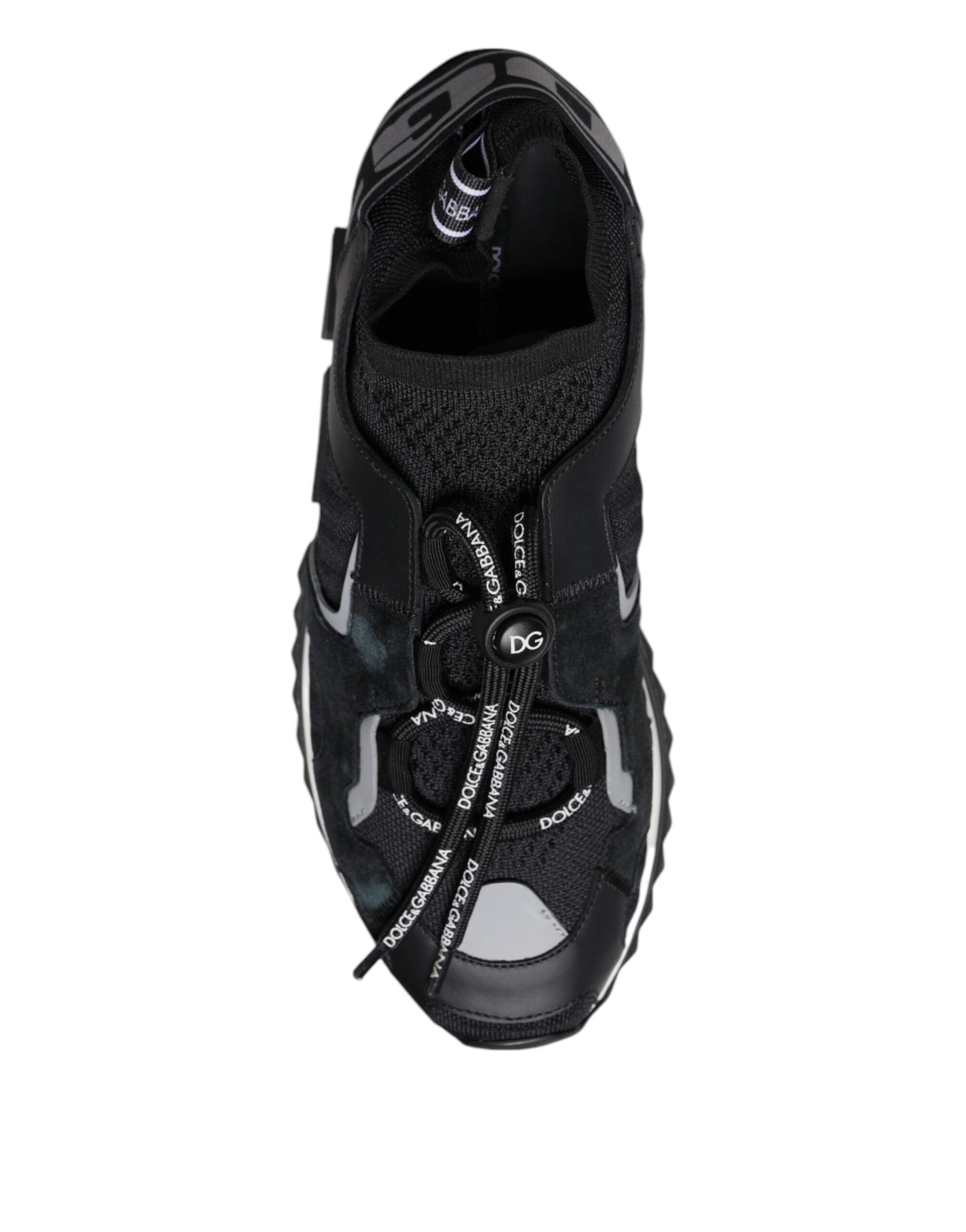 Dolce & Gabbana Schwarze Sorrento-Trekking-Sneakers aus Mesh