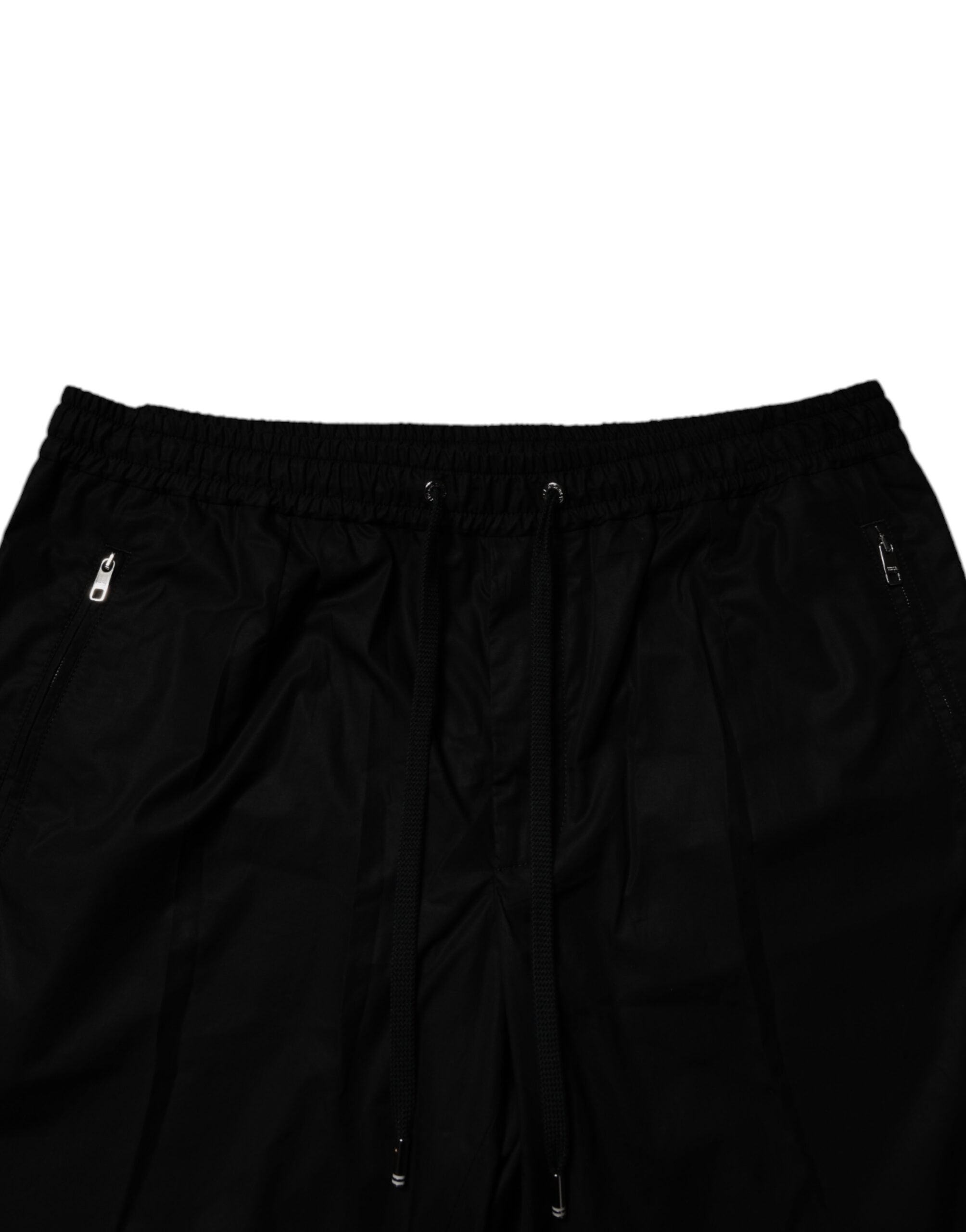 Dolce & Gabbana Schwarz Baumwolle Männer Jogger Sweatpants Hosen