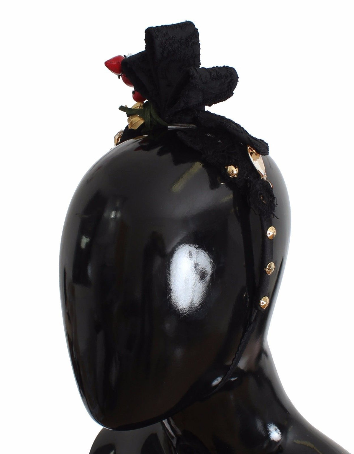 Dolce & Gabbana Diadem Stirnband Tiara Beere Frucht Kristall Schleife Haar