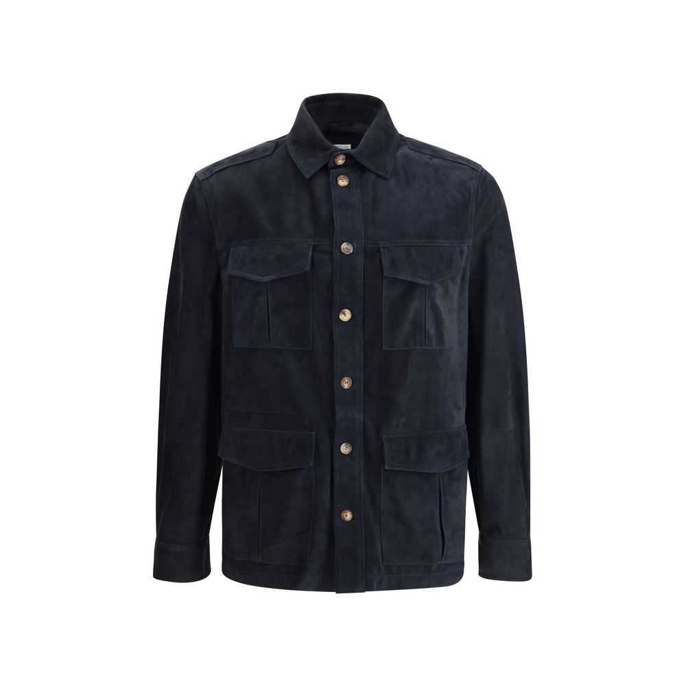 Brunello Cucinelli Wildleder-Hemdjacke