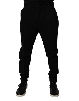 Dolce & Gabbana Schwarze Baumwoll-Stretch-Skinny-Hose