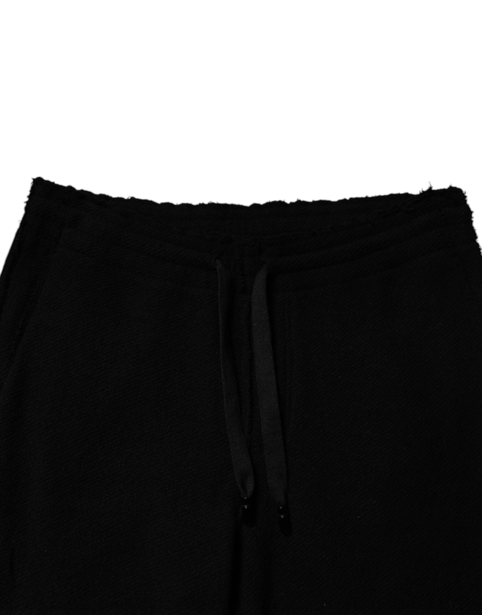 Dolce & Gabbana Schwarzer Kaschmir-Jogger Herren-Sweatpants Hose