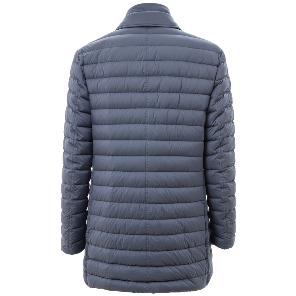 Herno Blauer Polyester-Mantel