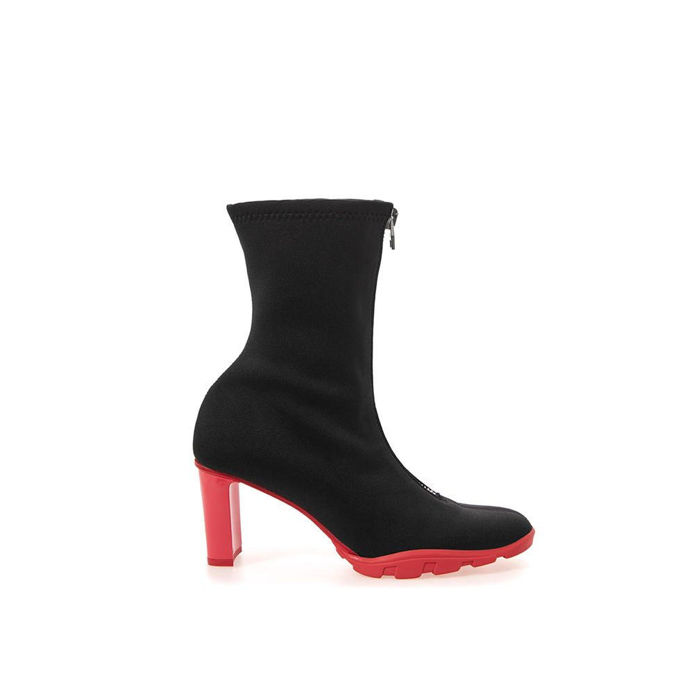 Alexander McQueen Schwarze Neopren-Stiefeletten