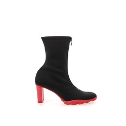 Alexander McQueen Schwarze Neopren-Stiefeletten