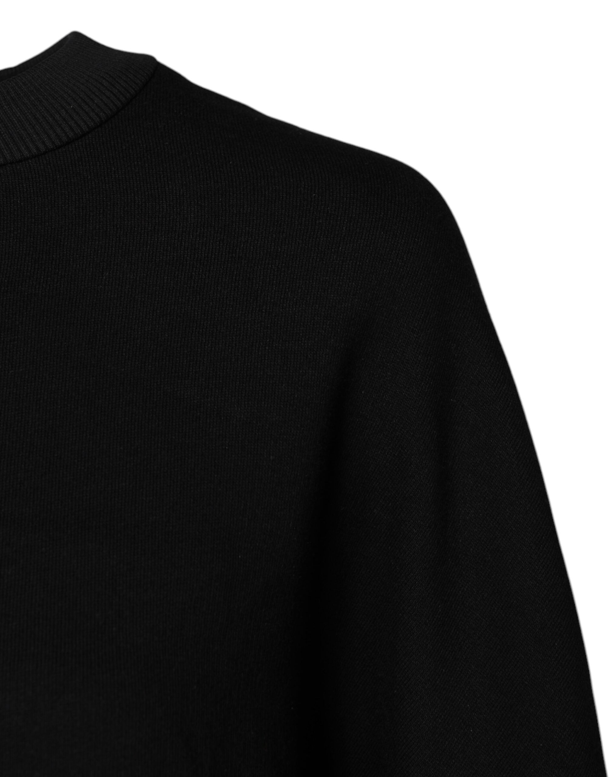 Dolce & Gabbana Schwarzer Baumwoll-Rundhals-Sweatshirt