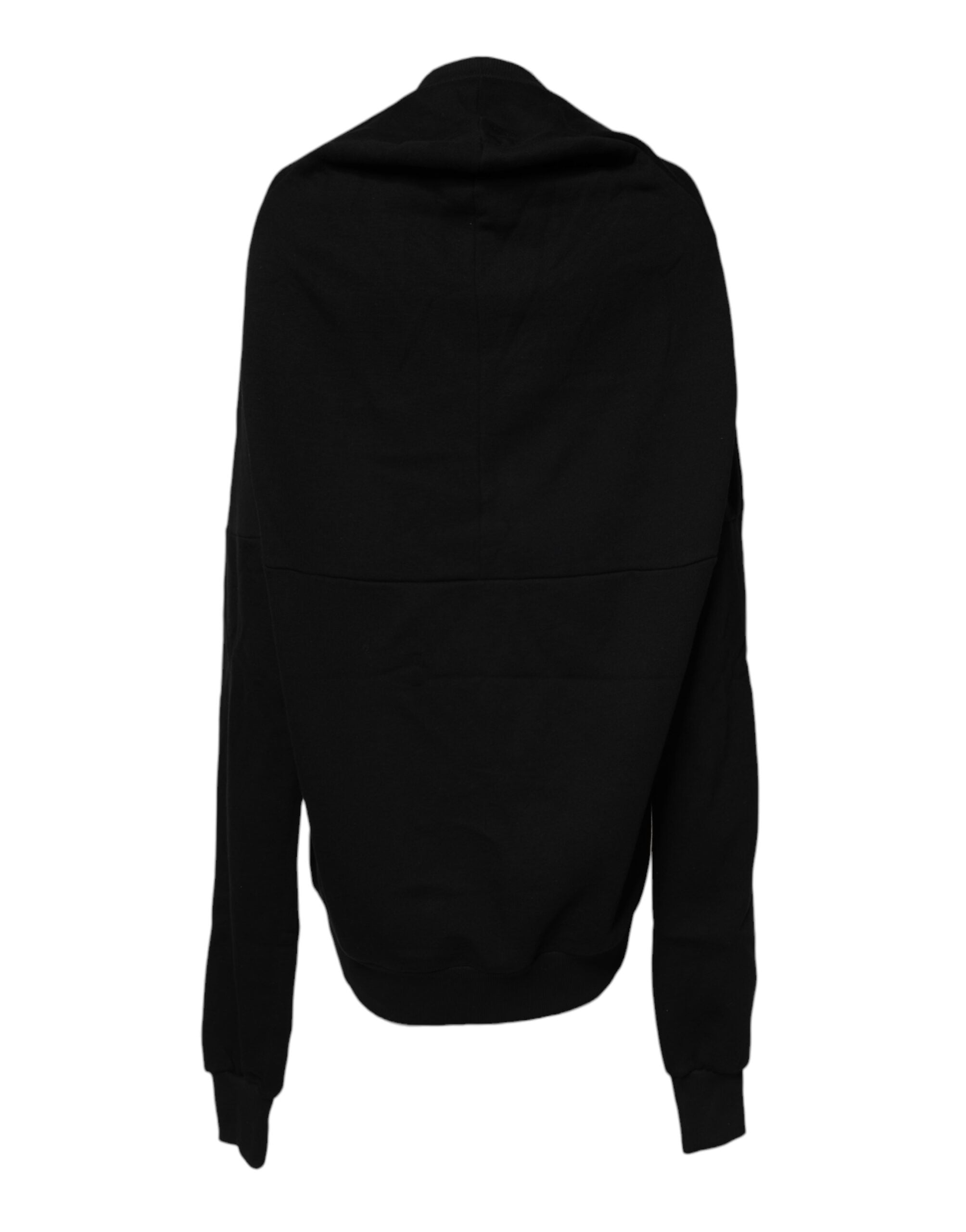 Dolce & Gabbana Schwarzer Baumwoll-Rundhals-Sweatshirt