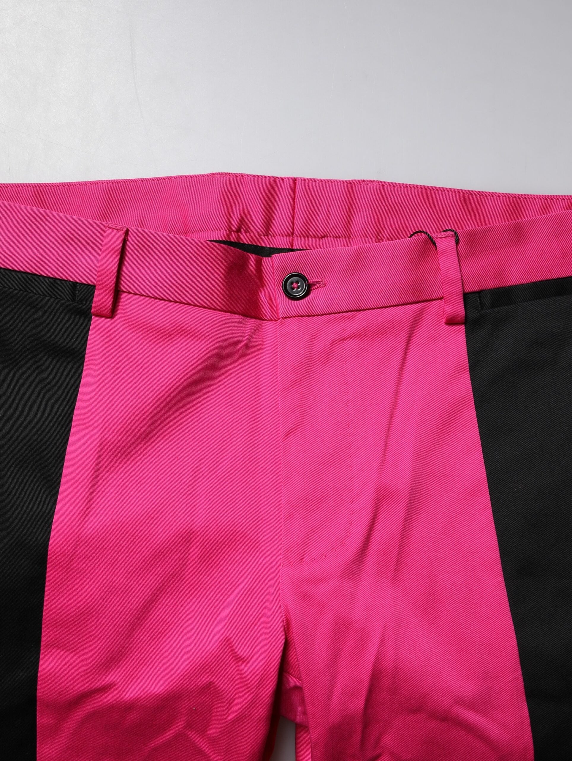 Dolce & Gabbana Rosa schwarz gestreift Slim Fit Herren Anzughose