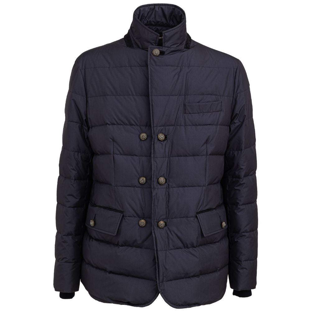 Dolce & Gabbana Blauer Polyester-Mantel