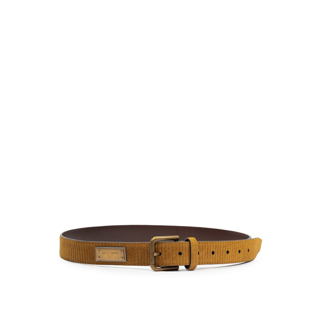 Dolce & Gabbana Brauner Ledergürtel Regular Fit