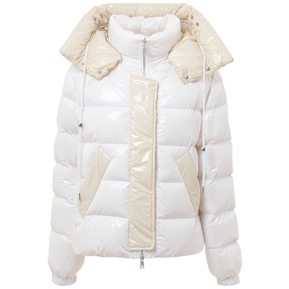 Add Weiße Polyamid-Jacke