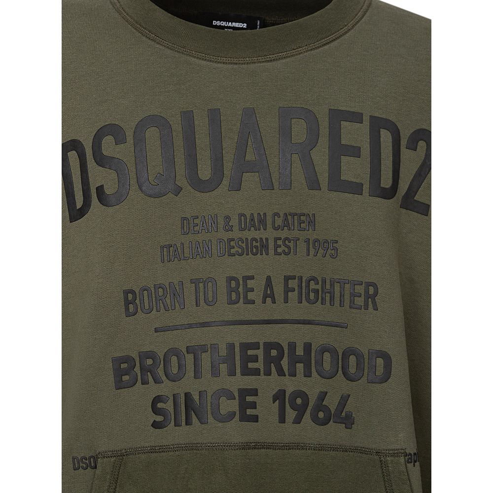 Dsquared² Grüner Baumwoll-Sweatshirt