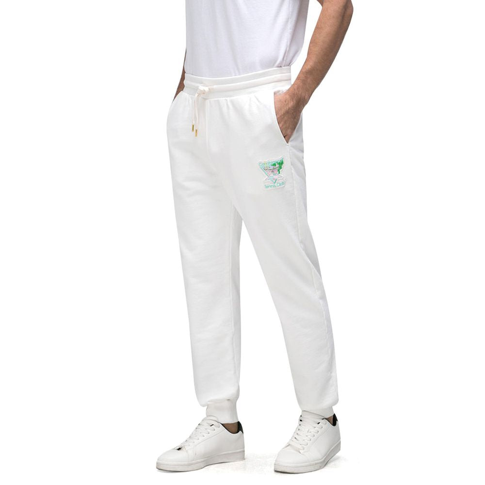 Casablanca Weiße Baumwoll-Sporthose
