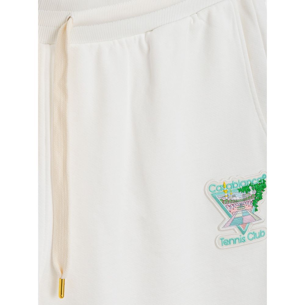 Casablanca Weiße Baumwoll-Sporthose