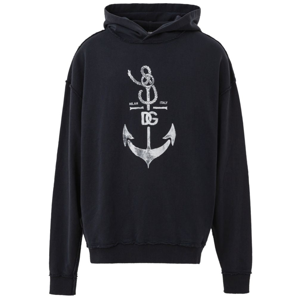 Dolce & Gabbana Blauer Baumwoll-Sweatshirt