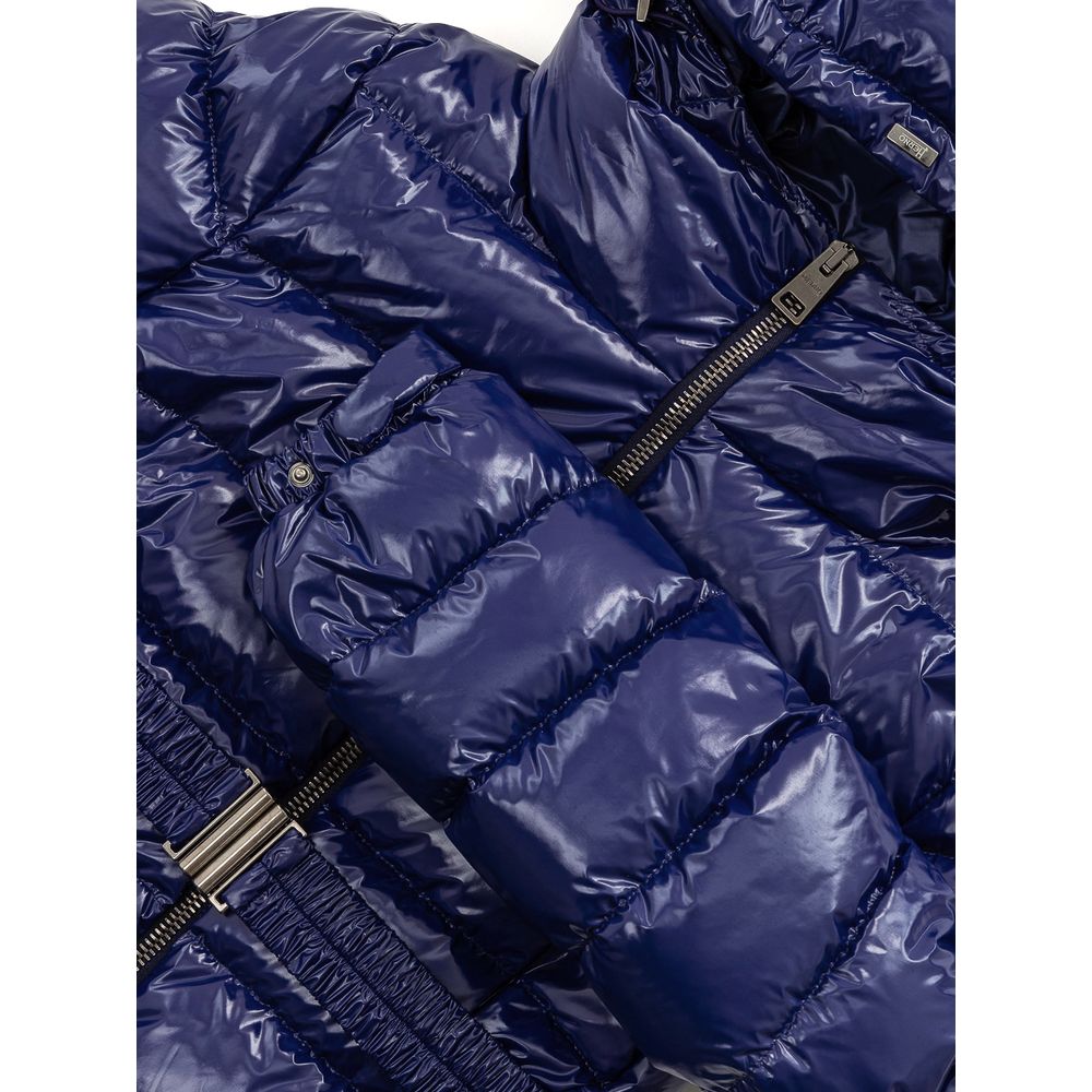 Herno Blauer Mantel aus Polyamid