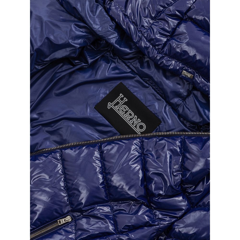Herno Blauer Mantel aus Polyamid