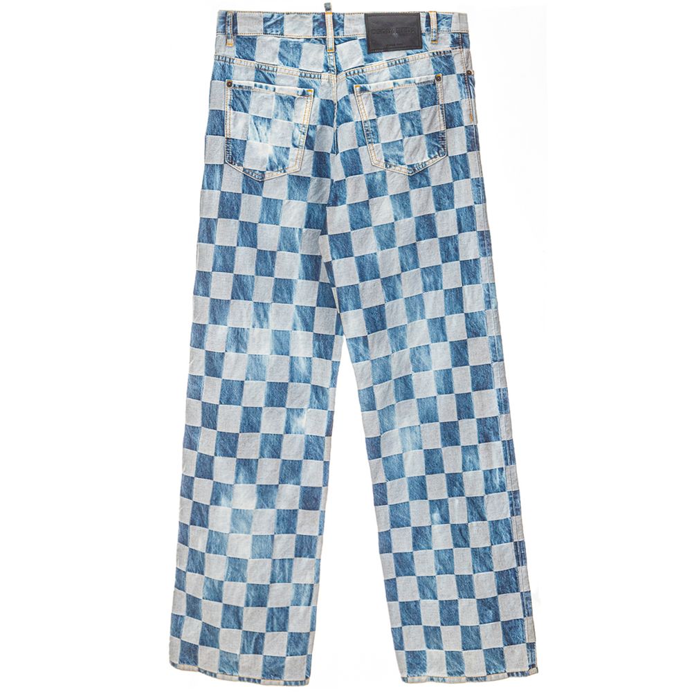 Dsquared² Blaue Baumwolljeans im Relaxed Fit
