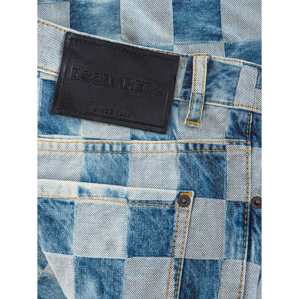 Dsquared² Blaue Baumwolljeans im Relaxed Fit
