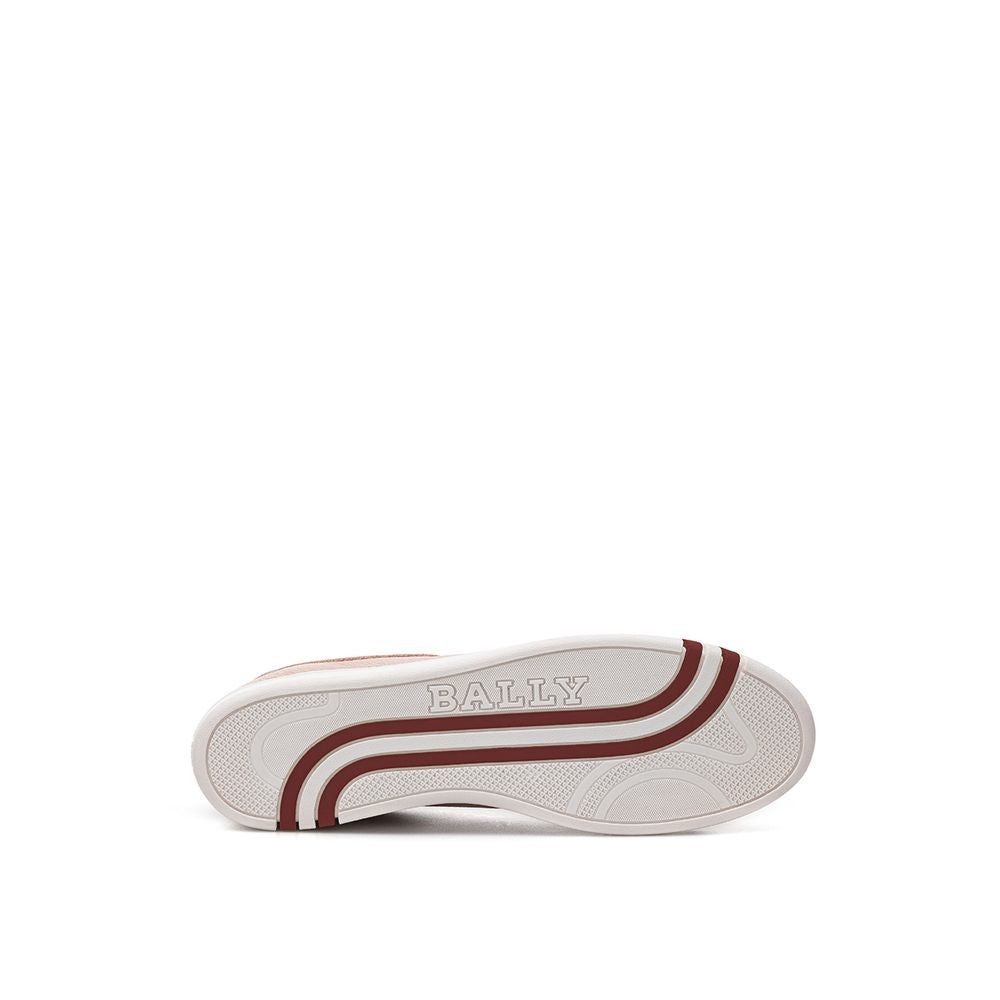 Bally Pinke Leder Low-Top-Sneaker
