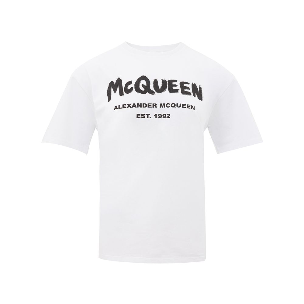 Alexander McQueen Weißes Baumwoll-T-Shirt