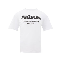 Alexander McQueen Weißes Baumwoll-T-Shirt