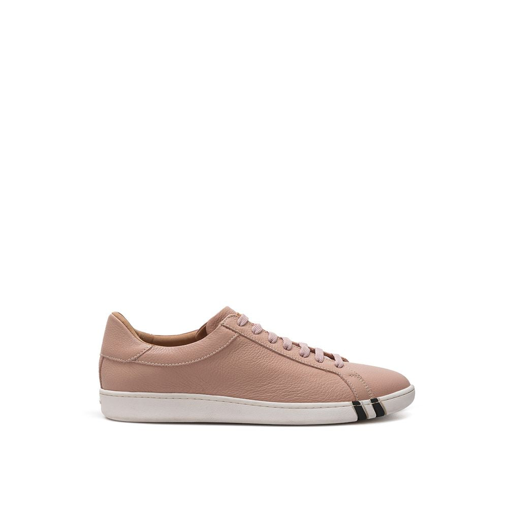 Bally Pinke Leder Low-Top-Sneaker