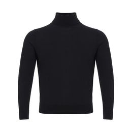Colombo Italienischer Kaschmir-Luxus-Pullover Schwarz