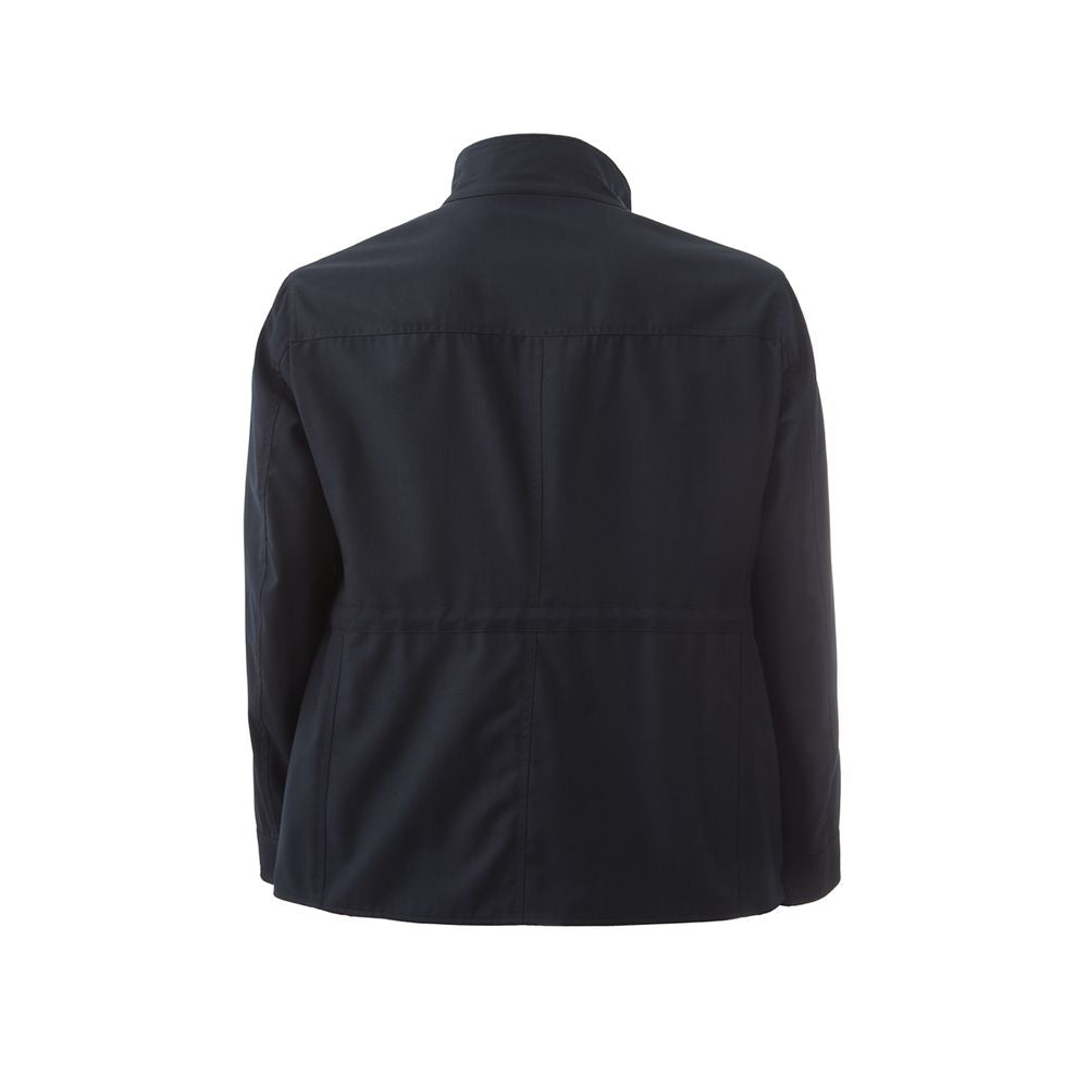 Lardini Blauer Wollmantel