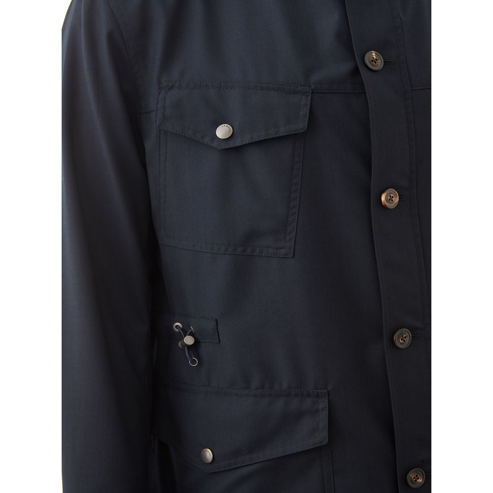 Lardini Blauer Wollmantel