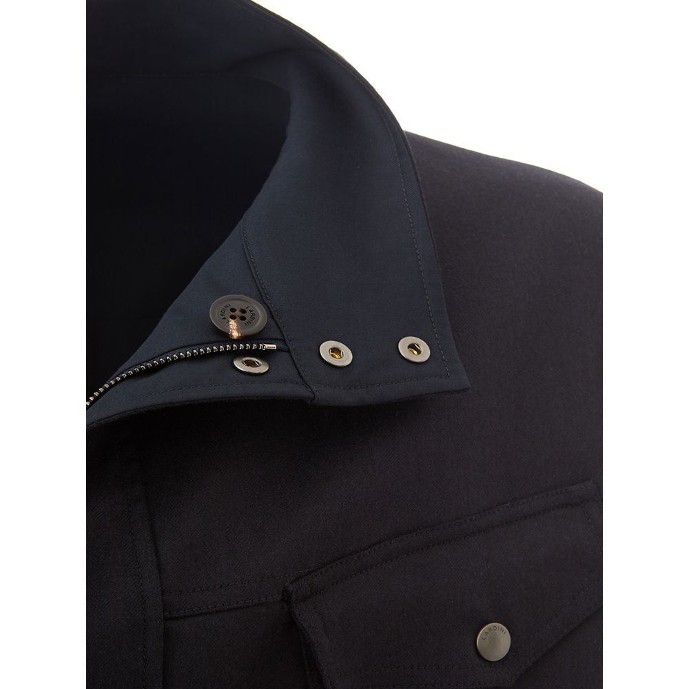 Lardini Blauer Wollmantel