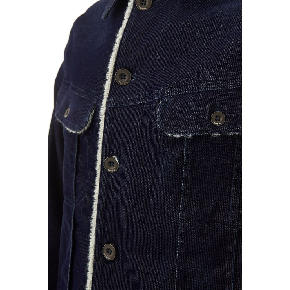 Lardini Blaue Jeansjacke aus Baumwolle